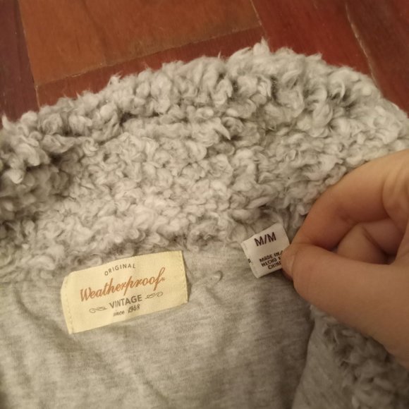 Gray sherpa jacket/teddy bear jacket - Picture 2 of 5